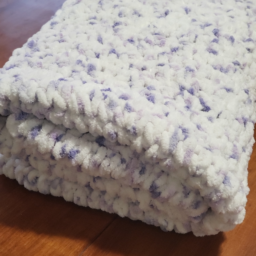 Hand crocheted baby blanket